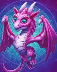 Purple Dragon Diamond Painting