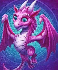 Purple Dragon Diamond Painting