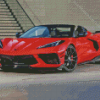 Red C8 Convertible Corvette Diamond Paintings