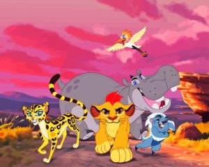 The Lion Guard Cartoon Diamond Painting