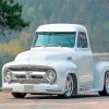 White 1954 Ford F100 Trucks Diamond Painting