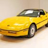 Yellow Corvette 1986 Diamond Painting