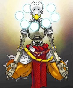 Zenyatta Hero Overwatch Game Diamond Painting