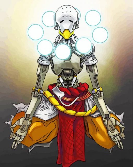 Zenyatta Hero Overwatch Game Diamond Painting