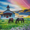 Aesthetic Country Schoolhouse Diamond Paintings