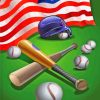 American Flag With Baseball Bats Diamond Painting