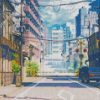 Anime Streets Diamond Paintings