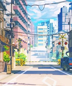 Anime Streets Diamond Painting