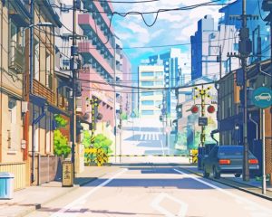 Anime Streets Diamond Painting