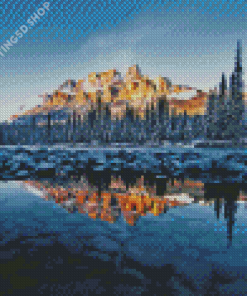Castle Mountain Landscape Diamond Paintings