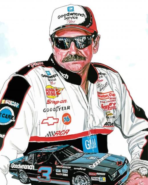 Dale Earnhardt diamond by numbers