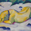 Dog Lying In The Snow By Franz Marc Diamond Paintings