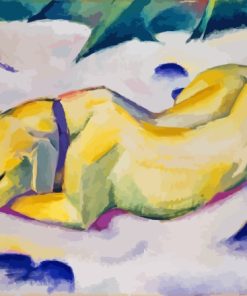 Dog Lying In The Snow By Franz Marc Diamond Painting