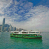 Hong Kong Green Ferry Diamond Paintings