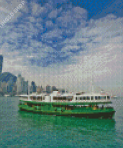 Hong Kong Green Ferry Diamond Paintings