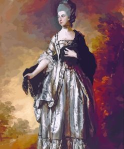 Isabella Countess Of Sefton By Thomas Gainsborough Diamond Painting