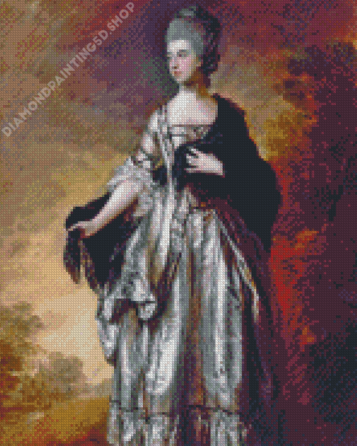 Isabella Countess Of Sefton By Thomas Gainsborough Diamond Paintings