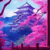 Japan Anime Cherry Blossom Diamond Painting
