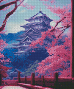 Japan Anime Cherry Blossom Diamond Paintings