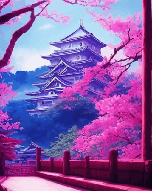 Japan Anime Cherry Blossom Diamond Painting