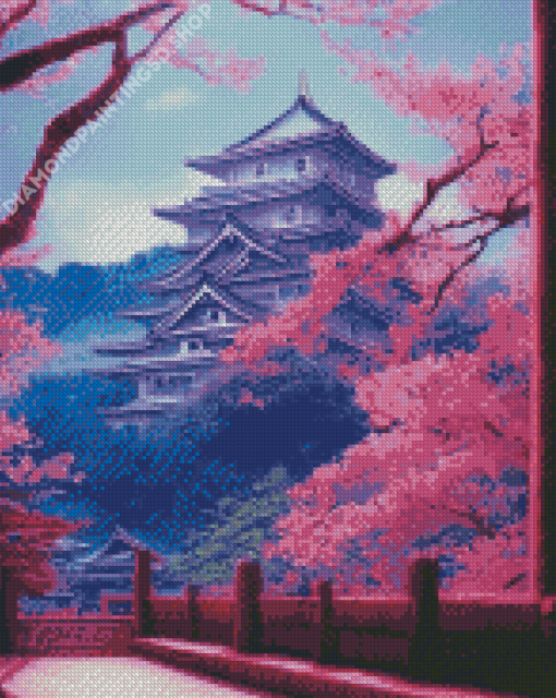 Japan Anime Cherry Blossom Diamond Paintings
