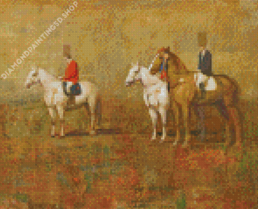 Men On Horses By Mersad Berber Diamond Paintings