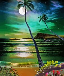 Moonlight On The Beach Diamond Painting