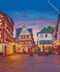 Old Town Mainz City In Germany Diamond Paintings