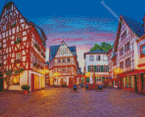 Old Town Mainz City In Germany Diamond Paintings