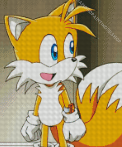 Tails From Sonic Diamond Paintings