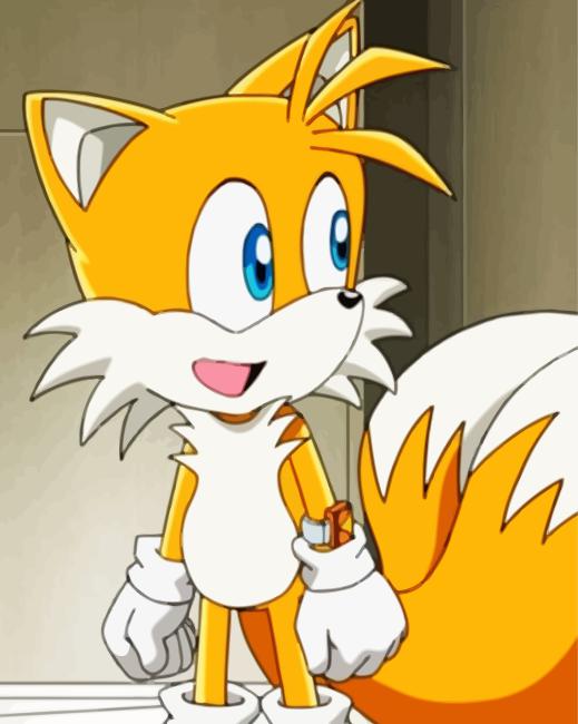 Sonic The Hedgehog Miles Tails Prower - Diamond Paintings 