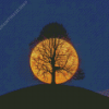 Tree Night Moon Diamond Paintings