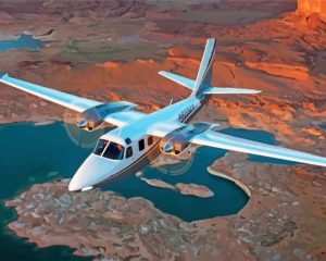 Twin Commander Aircraft Diamond Painting