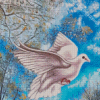 White Flying Pigeon Diamond Paintings