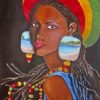 African Lady With Dreadlocks Diamond Painting