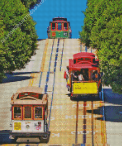 San Francisco Tramways City Diamond Paintings