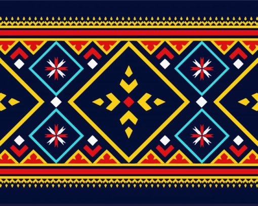 Abstract Ethnic Diamond Painting