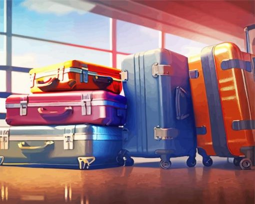 Airport Travel Suitcases Diamond Painting