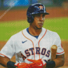 Astros Michael Brantley Baseball Player Diamond Painting