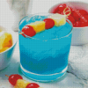 Blue Hawaii Cocktail Drink Diamond Painting