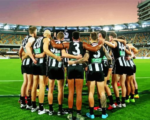 Collingwood Football Club Team Players Diamond Painting