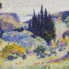 Cypress April by Henri Edmond Cross Diamond Painting