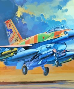 General Dynamics F 16 Fighting Falcon Art Diamond Painting