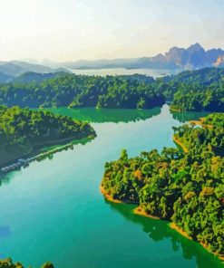 Khao Sok National Park Landscape Diamond Painting