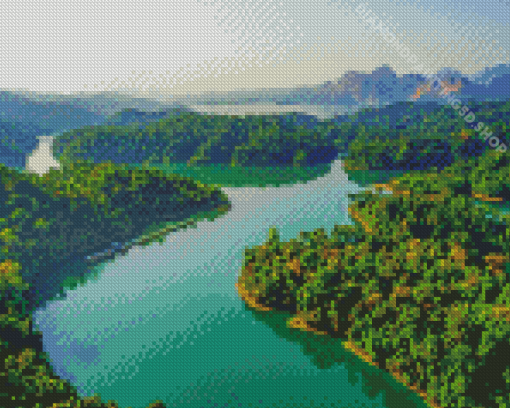 Khao Sok National Park Landscape Diamond Painting