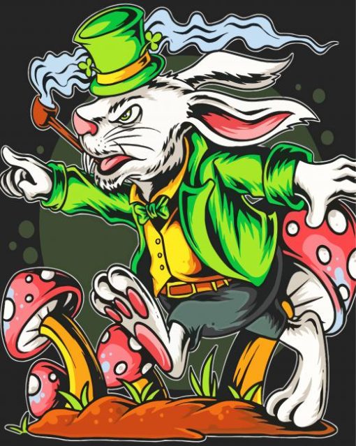 Leprechaun Rabbit St Patrick's Day Diamond Painting