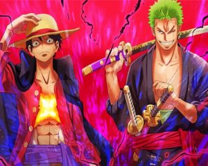 Luffy And Zoro Diamond Painting