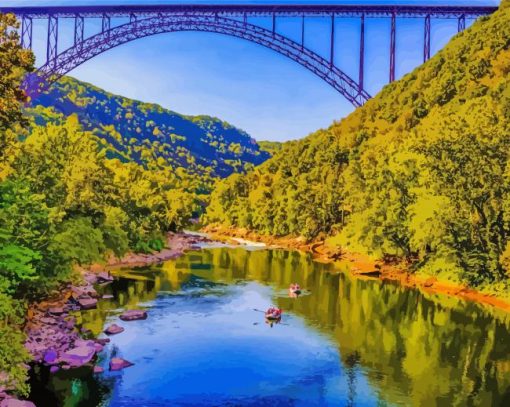 New River Gorge Diamond Painting