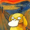 The Scream Psyduck Art Diamond Painting