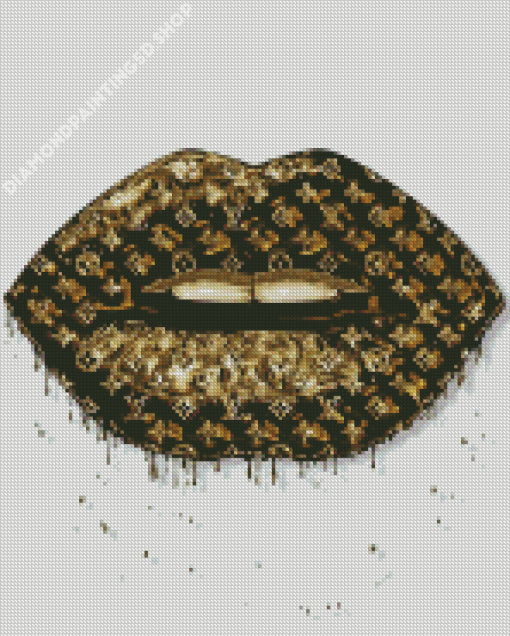 The Louis Vuitton Lips Diamond Painting